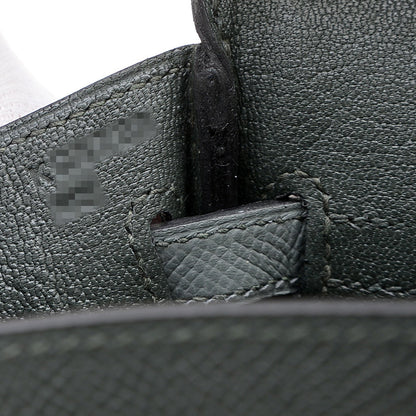 バーキン25 トリコロール ヴェールマングローブ/ヴェールアマンド/ブラック K刻印 ハンドバッグ