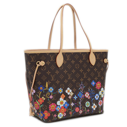 LV×TM モノグラム ネヴァーフルMM ポーチ付き M13271 村上隆 コラボ トートバッグ