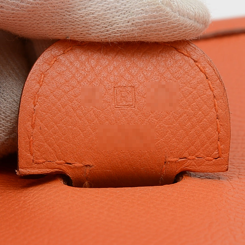 エブリン3GM エプソン オレンジ シルバー金具 P刻印 ※補色あり ショルダーバッグ