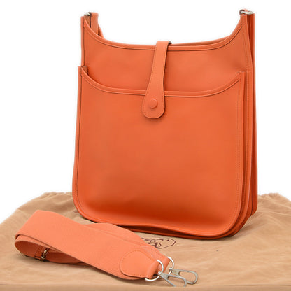 エブリン3GM エプソン オレンジ シルバー金具 P刻印 ※補色あり ショルダーバッグ