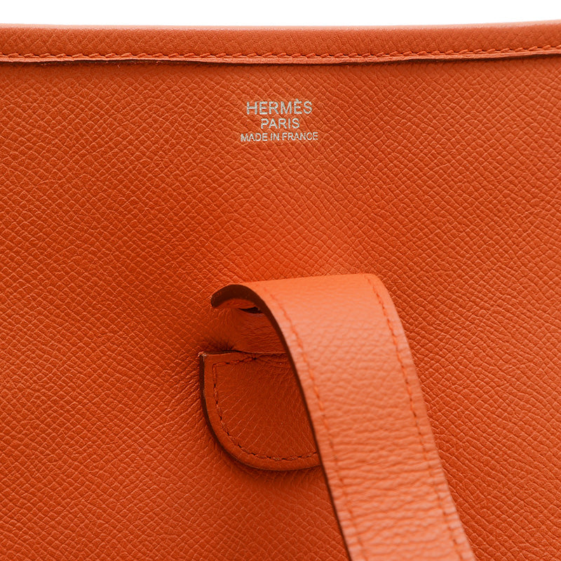 エブリン3GM エプソン オレンジ シルバー金具 P刻印 ※補色あり ショルダーバッグ