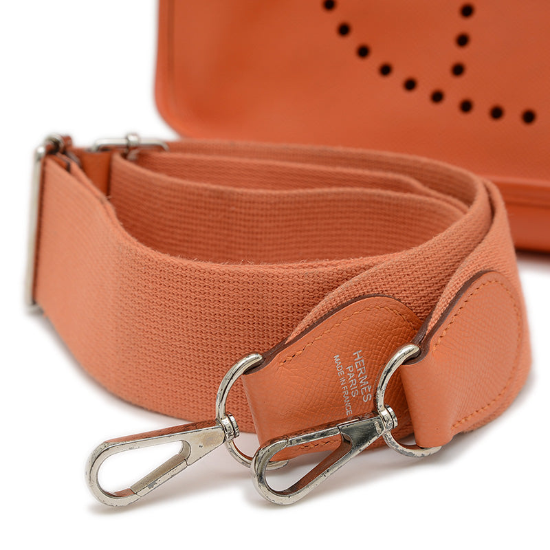 エブリン3GM エプソン オレンジ シルバー金具 P刻印 ※補色あり ショルダーバッグ