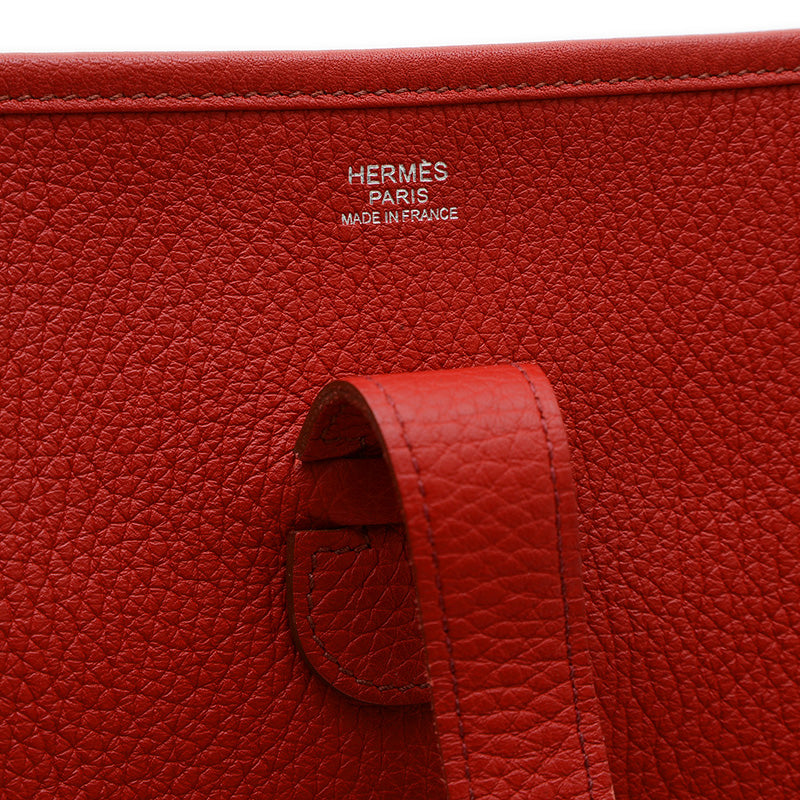 エブリン3 PM トリヨン ルージュガランス シルバー金具 N刻印 ショルダーバッグ