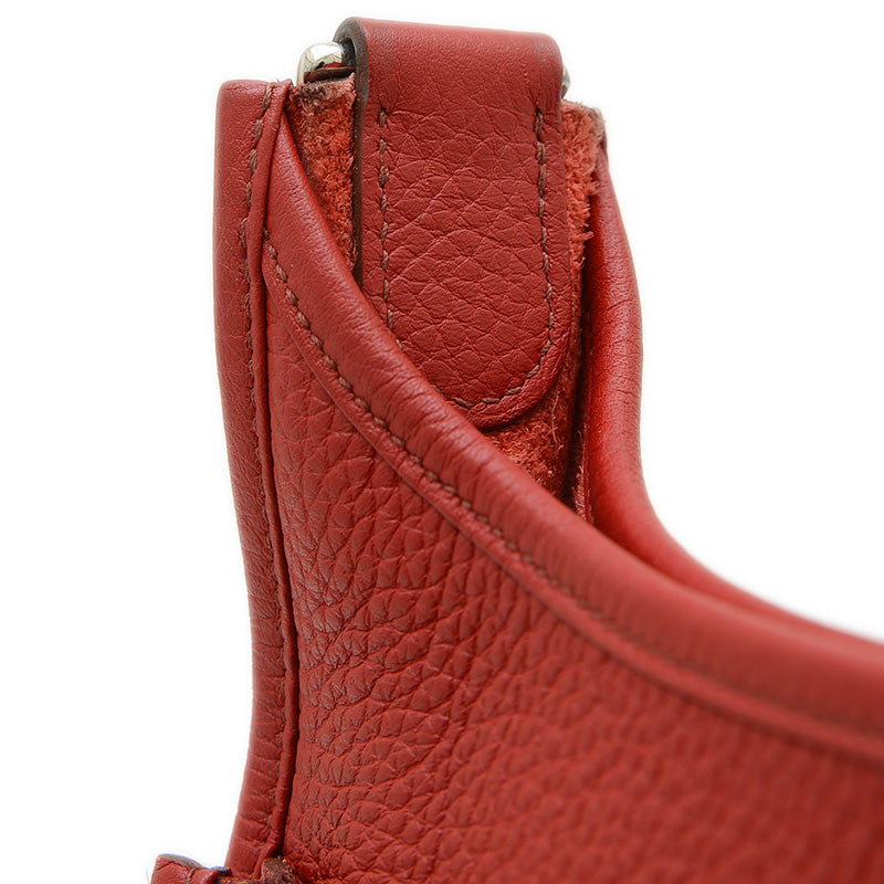 エブリン3 PM トリヨン ルージュガランス シルバー金具 N刻印 ショルダーバッグ