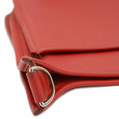 エブリン3 PM トリヨン ルージュガランス シルバー金具 N刻印 ショルダーバッグ