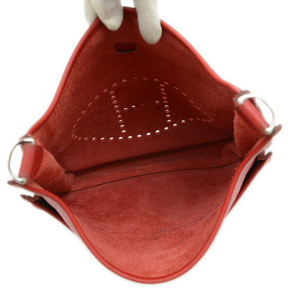 エブリン3 PM トリヨン ルージュガランス シルバー金具 N刻印 ショルダーバッグ