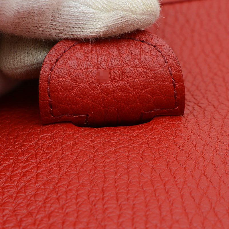 エブリン3 PM トリヨン ルージュガランス シルバー金具 N刻印 ショルダーバッグ