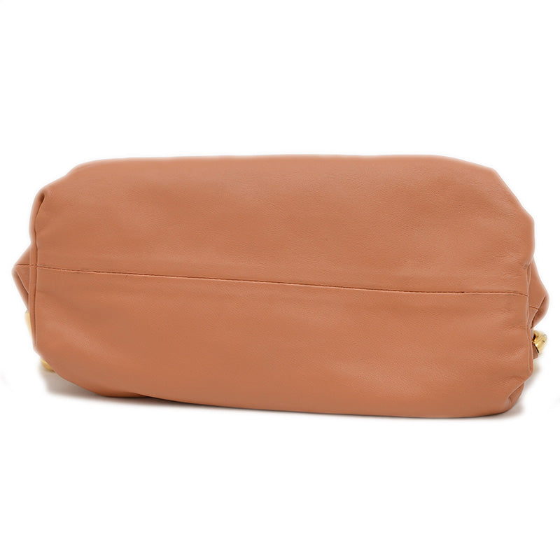 ザ チェーンポーチ ワンショルダーバッグ カーフスキン ブラウン 620230VCP40 ショルダーバッグ