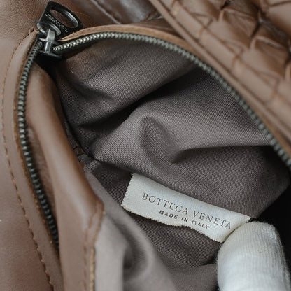 イントレチャート ショルダーバッグ レザー ブラウン メンズ ショルダーバッグ