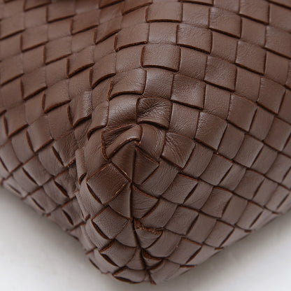 イントレチャート ショルダーバッグ レザー ブラウン メンズ ショルダーバッグ