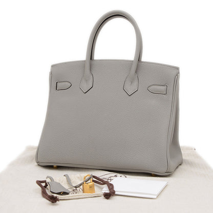 バーキン30 トゴ グリムエット ゴールド金具 W刻印 ハンドバッグ