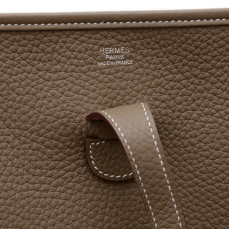 エブリン3 PM トリヨン エトゥープ シルバー金具 K刻印 ショルダーバッグ