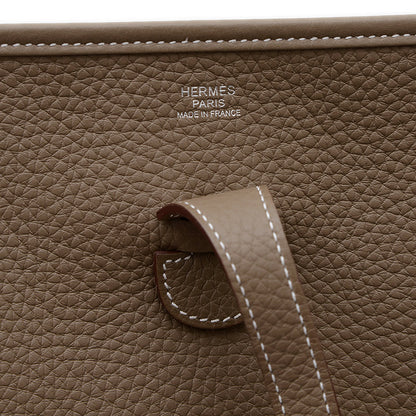 エブリン3 PM トリヨン エトゥープ シルバー金具 K刻印 ショルダーバッグ