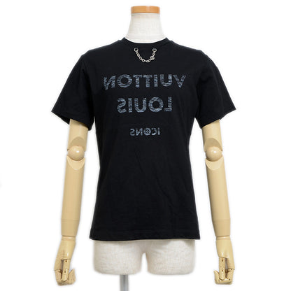 ロゴリバース チェーン 半袖Tシャツ コットン ブラック レディース XS 半袖Ｔシャツ