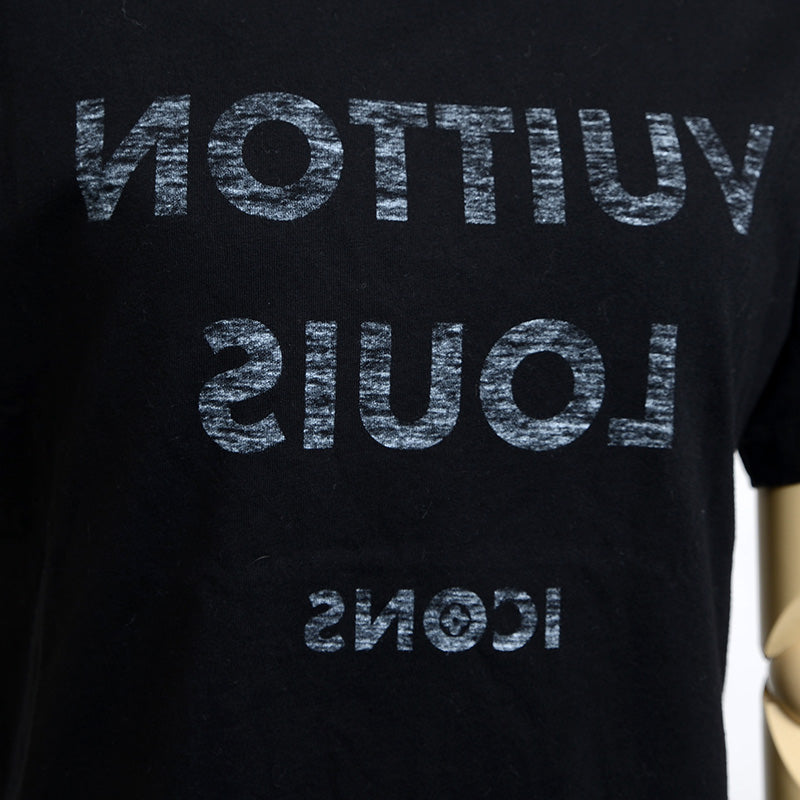 ロゴリバース チェーン 半袖Tシャツ コットン ブラック レディース XS 半袖Ｔシャツ