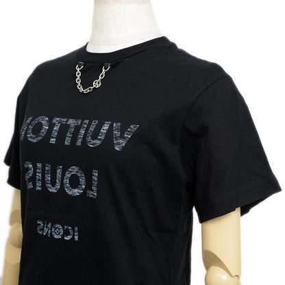ロゴリバース チェーン 半袖Tシャツ コットン ブラック レディース XS 半袖Ｔシャツ