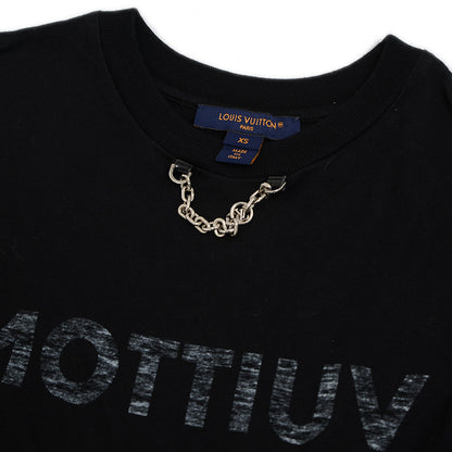 ロゴリバース チェーン 半袖Tシャツ コットン ブラック レディース XS 半袖Ｔシャツ