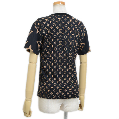 モノグラム チェーン 半袖Tシャツ コットン ブラック/ベージュ レディース XS 半袖Ｔシャツ