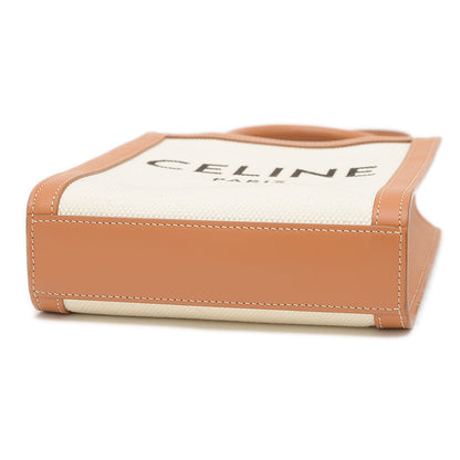 ミニ バーティカル カバ 2WAYバッグ キャンバス アイボリー/タン 193302BNZ トートバッグ