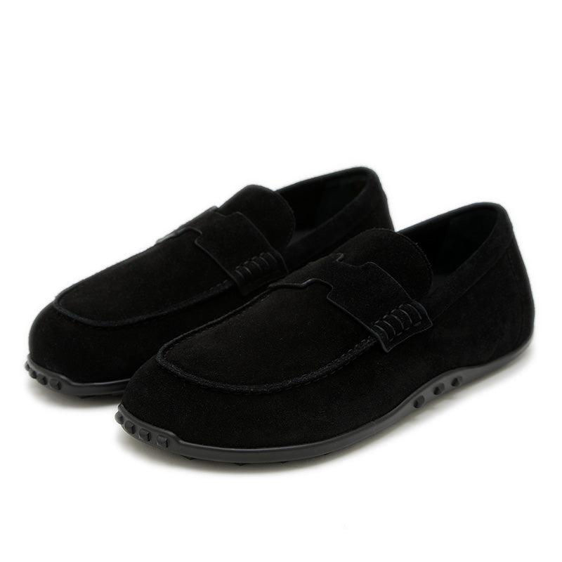 モカシン レイジー ヴォーヴェロア ローファー ブラック レディース 37サイズ H252020Z モカシン