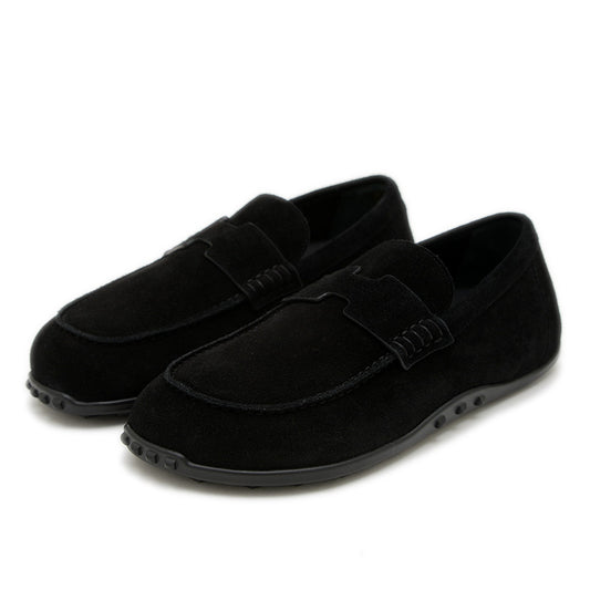 モカシン レイジー ヴォーヴェロア ローファー ブラック レディース 37サイズ H252020Z モカシン