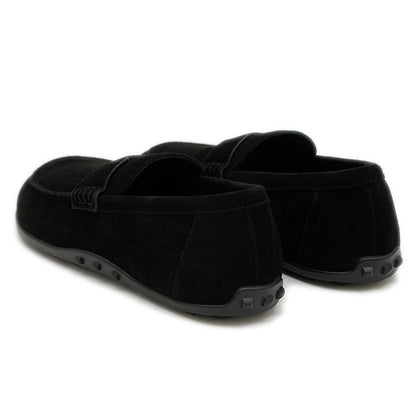 モカシン レイジー ヴォーヴェロア ローファー ブラック レディース 37サイズ H252020Z モカシン