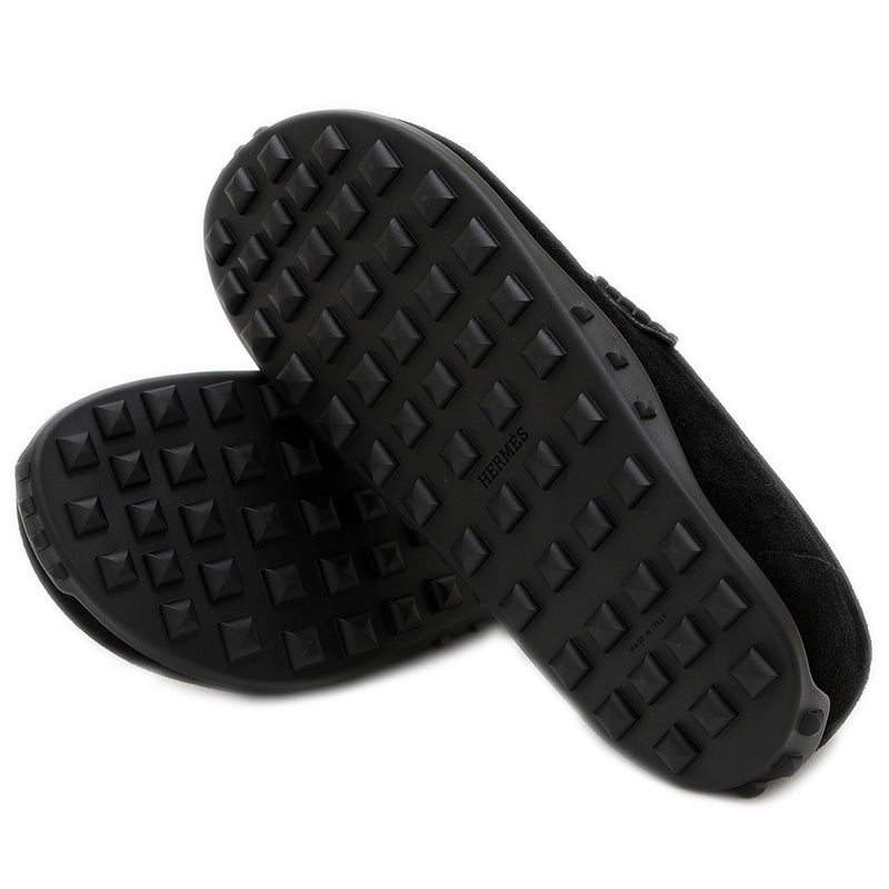 モカシン レイジー ヴォーヴェロア ローファー ブラック レディース 37サイズ H252020Z モカシン