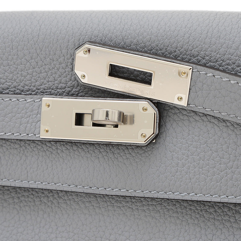 ケリー28 内縫い トゴ グリパンタン シルバー金具 K刻印 ハンドバッグ