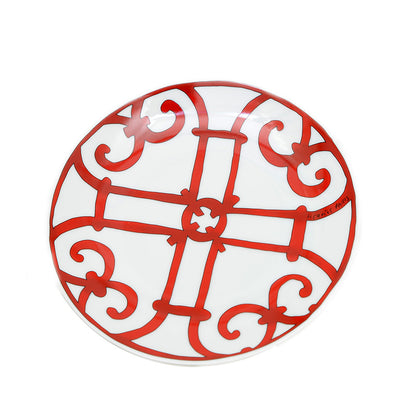 ガダルキヴィール パンプレート 17cm お皿 陶器 ホワイト/レッド 食器