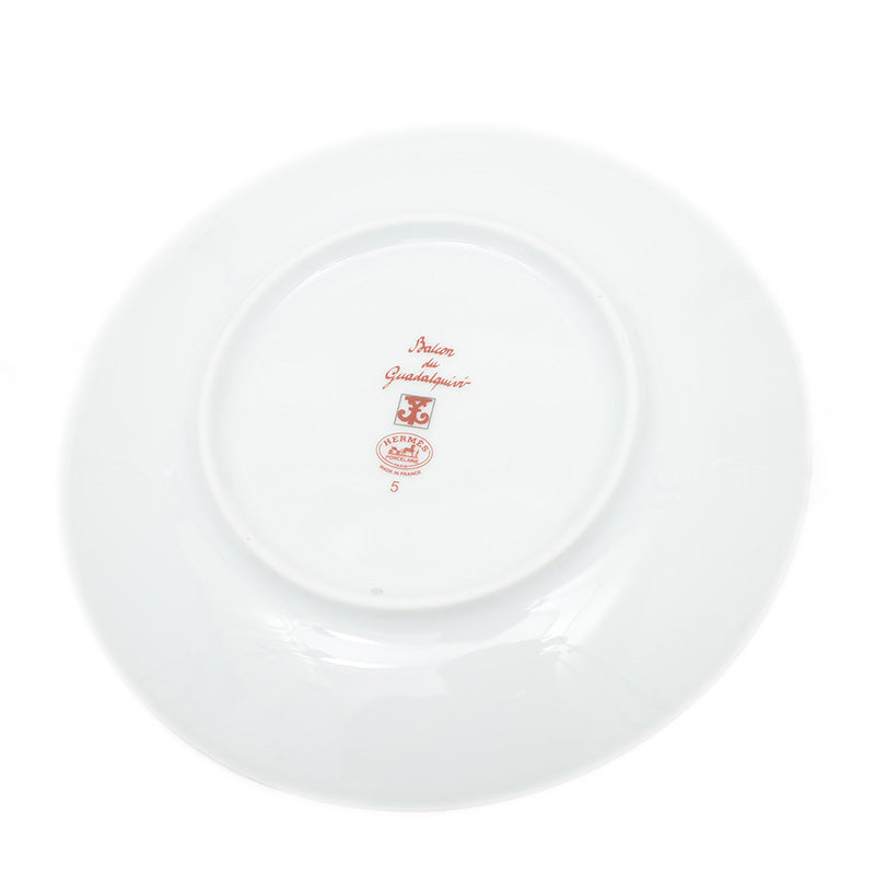 ガダルキヴィール パンプレート 17cm お皿 陶器 ホワイト/レッド 食器