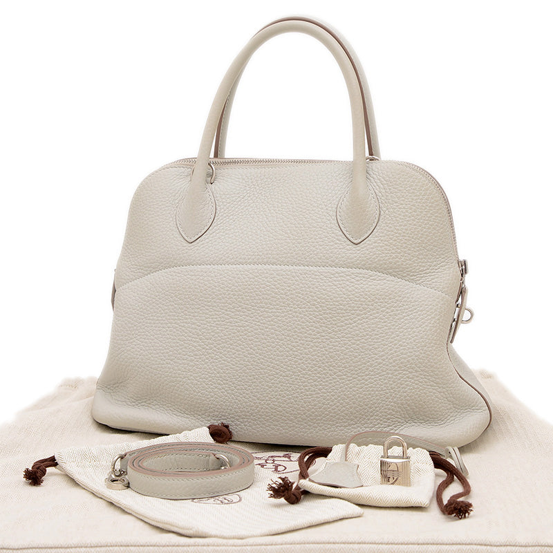 ボリード31 トリヨン ブルーグラシエ シルバー金具 D刻印 ハンドバッグ