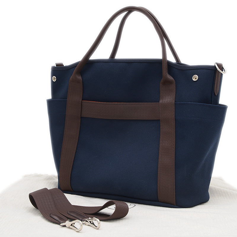 サックドパンサージュ 2WAYバッグ キャンバス ネイビー B刻印 ショルダーバッグ