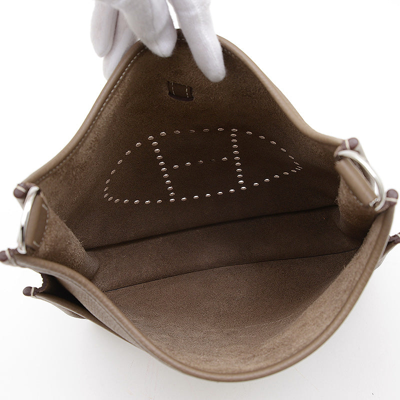 エブリン3PM トリヨン エトゥープ シルバー金具 Z刻印 ショルダーバッグ