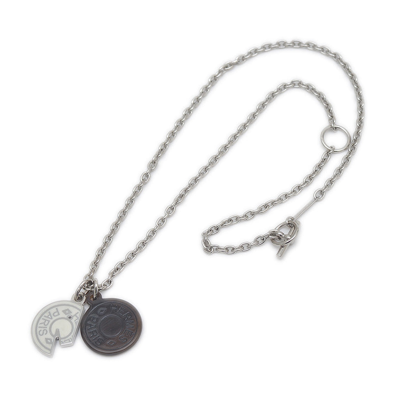 カルーゼル ネックレス バッファローホーン シルバー/ホワイト ネックレス