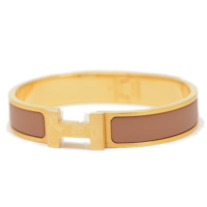 クリックHH クリッククラック PM バングル メタル ブラウン/ゴールド ブレスレット