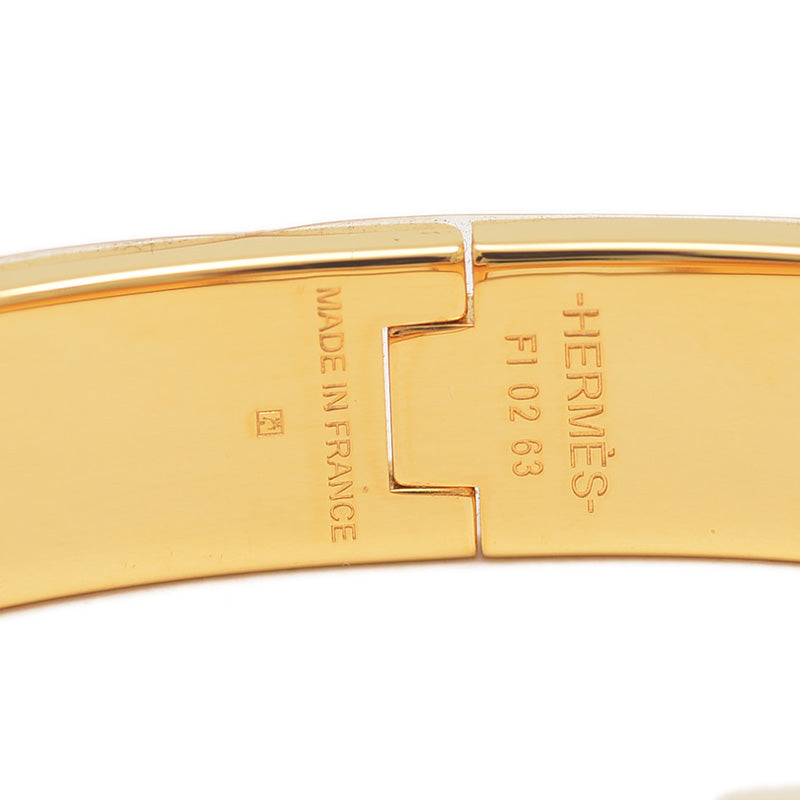 クリックHH クリッククラック PM バングル メタル ブラウン/ゴールド ブレスレット