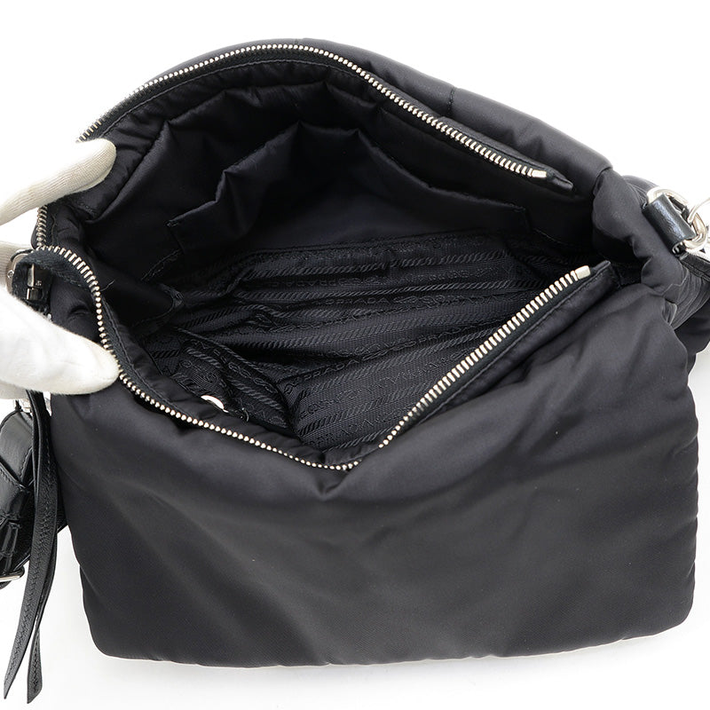 ショルダーバッグ 2WAY ナイロン ブラック 1BD048 ショルダーバッグ