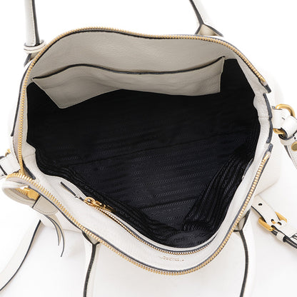 ヴィッテロダイノ 2WAY ショルダーバッグ レザー ホワイト 1BA157 ハンドバッグ