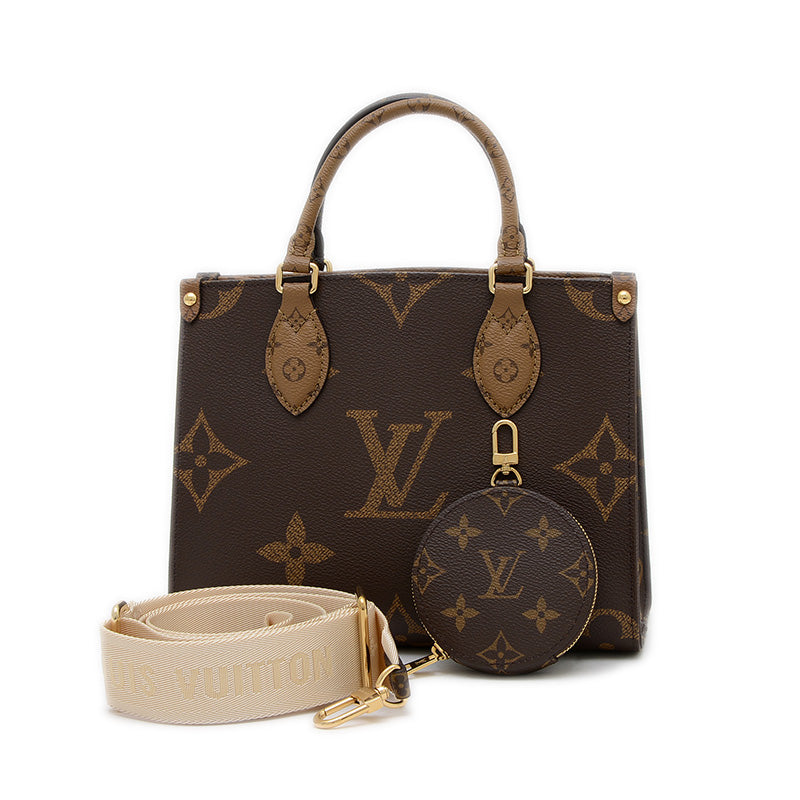 モノグラムジャイアント オンザゴーPM 2WAY トートバッグ M46373 ハンドバッグ