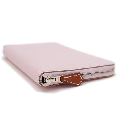 アザップロング シルクイン 長財布 エプソン モーヴペール W刻印 長財布