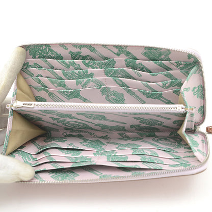 アザップロング シルクイン 長財布 エプソン モーヴペール W刻印 長財布