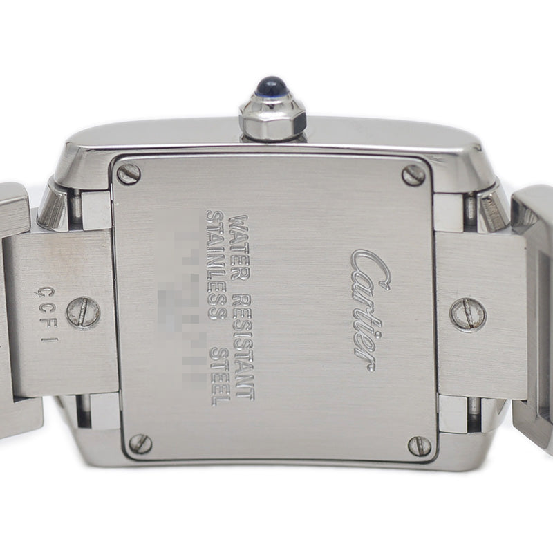 タンクフランセーズSM 白文字盤 SS クォーツ W51008Q3 腕時計