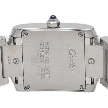 タンクフランセーズSM 白文字盤 SS クォーツ W51008Q3 腕時計