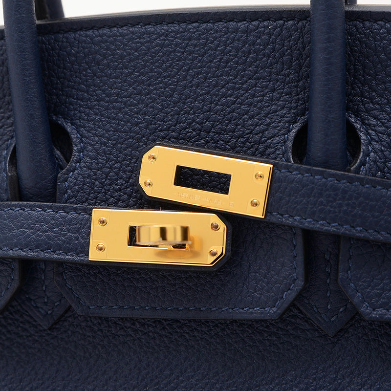 バーキン25 トゴ ブルーニュイ ゴールド金具 K刻印 ハンドバッグ