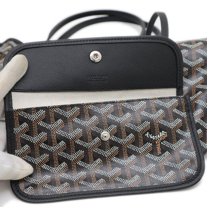 サンルイPM トートバッグ ゴヤールディンキャンバス ブラック AMALOUISPM トートバッグ