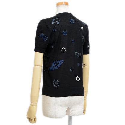 半袖ニット ウール混 ブラック レディース #36 ニット