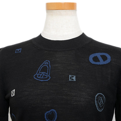 半袖ニット ウール混 ブラック レディース #36 ニット