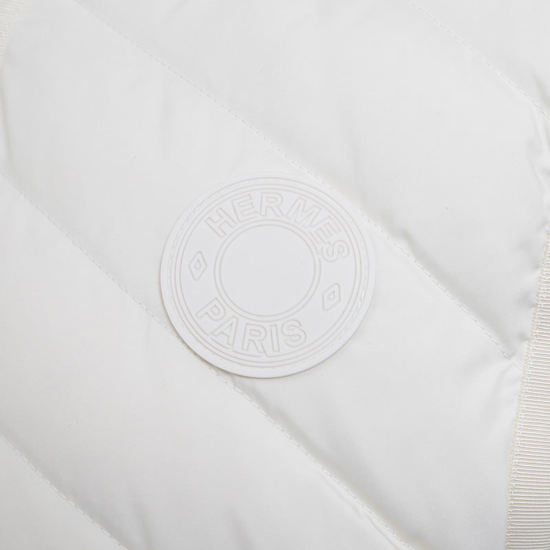 キルティング ロング ダウンベスト ホワイト レディース 34サイズ ダウンベスト