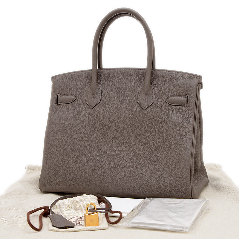 バーキン30 トゴ エタン ゴールド金具 U刻印 ハンドバッグ