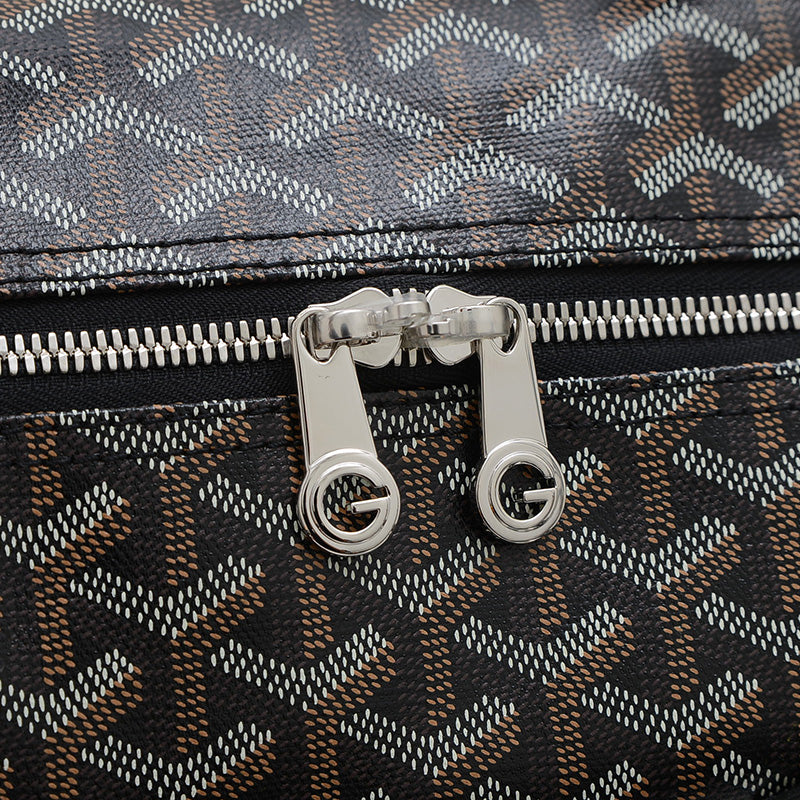 クロワジュール50 ボストンバッグ PVC/レザー ブラック シルバー金具 ボストンバッグ